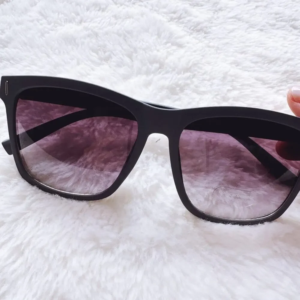 Ora Charcoal Angular Frame Sunglasses - Picture 2 of 11